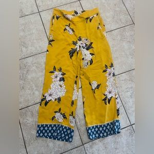 Floral poncho pant